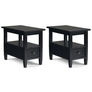 Warm Shaker 14 inch Narrow End Table (Set of 2) - Picture 1 of 29
