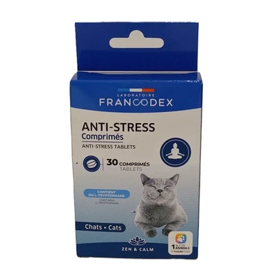 30 Comprimés Anti-Stress Pour Chats - Photo 1/4