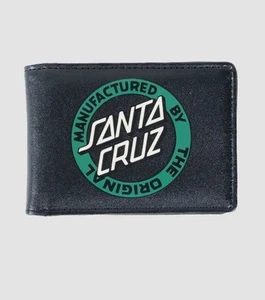 Santa Cruz MFG Dot Men’s Black PU Wallet Surfing Skater Skateboarding - Picture 1 of 3