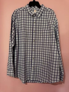 NWT Gymboree Mens Dad And Me Plaid Poplin Button Up Shirt Purple Size XL - Picture 1 of 5