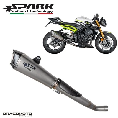 TRIUMPH STREET TRIPLE 765 RS ABS Moto2 TM Edition 2023 Exhaust SPARK GTR0509T - Image 1 of 4