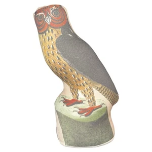 John Derian Target Horned Owl Novelty Standing Plush Pillow 16" X 8" - Picture 1 of 5