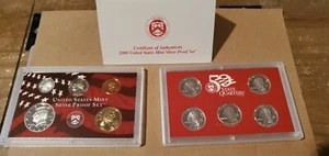 2000-S U.S MINT 50 STATE QUARTERS 10 COIN SILVER PROOF SET - Picture 1 of 2
