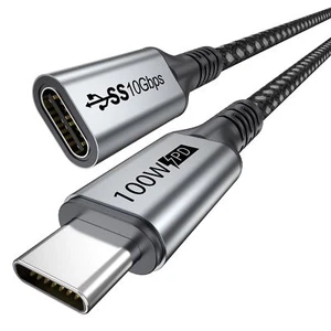 Usb C Extension Cable 6 Feet Usb Type C Extender Cord Usb 3.110gbps Male To Fe - Picture 1 of 5