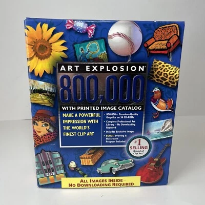 Nova Development Art Explosion 800,000 Images 34 CDs with Book Catalog - Image 1 of 4