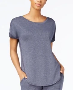 Alfani Scoop-Neck Pajama Top Blue Heather XS - Picture 1 of 2