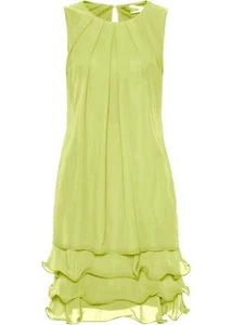 Neu Chiffonkleid mit Rüschen Gr. 38 Mintgrün Cocktailkleid Minikleid Party-Dress - Bild 1 von 1