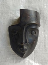 MASCHERA  in Metallo cm. 25 lavorata a mano