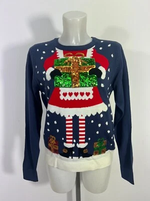 Ladies New Mrs Santa  Christmas Jumper Size  10 12 14 16 18 - Image 1 of 4