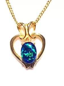 Australian Opal Natural Black Triplet Opal Pendant Lightning Ridge NSW - Picture 1 of 1