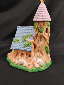 Vintage Bunny Spring Treehouse Figurine - Picture 1 of 7