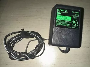 Sony AC Power Adaptor 6V AC-64NA Audio AC 120V DC 400mA cord part replacement - Picture 1 of 4