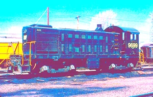 DUPLICATE SLIDE PENN CENTRAL ALCO S-4 #9699 DEWITT, NY APRIL 19, 1974 - Picture 1 of 1