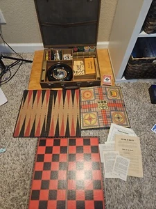 Vintage Rottgames Traveler case Games & gambling with cast iron horses. New York - Picture 1 of 23