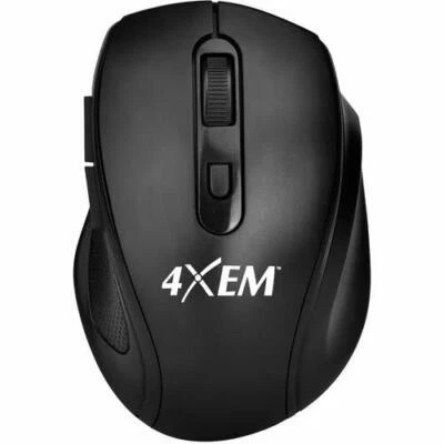 4XEM 4XWLSMS1 Wireless 5 Buttons Black Optical 2.4GHz Right Hand Mouse - Image 1 of 4