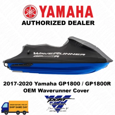 Yamaha New OEM 2017-2020 GP1800 Waverunner Cover Black/Charcoal MWV-CVRGP-00-19 - Image 1 of 2