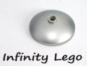 8 LEGO Metallic Silver Round Radar Dish 3 x 3 Inverted 44882 35268 43898 - Picture 1 of 1