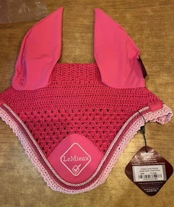 LeMieux Classic Lycra fly hood Watermelon XL NEW - Picture 1 of 5