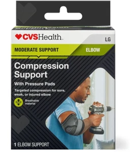 CVS HEALTH MODERATE SUPPORT ELBOW COMPRESSION SUPPORT BRAND NEW - Picture 1 of 1