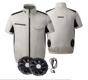 Air Conditioned Work Clothes with Fan, Cooling Clothes Work Clothes, Short - Picture 1 of 8