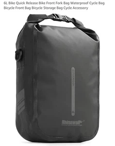 FAPAO 6L Fahrrad Schnellspanner Fahrrad Vordergabeltasche Wasserdicht Fahrradtasche - Bild 1 von 10