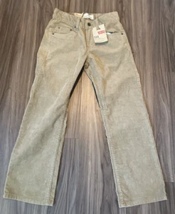 Levis 514 Corduroy Boys Sz 8 Slim Fit Straight Leg Youth 24x22 NEW WITH TAGS ! - Picture 1 of 7