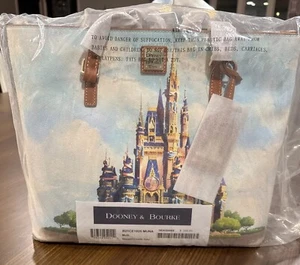 Dooney & Bourke 2021 Disney Parks 50th Anniversary Cinderella Castle Tote Bag - Picture 1 of 5