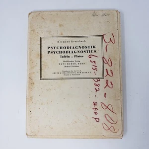 Psychodiagnostik Psychodiagnostics by Hermann Rorschach Set of 10 Plates 1948 - Picture 1 of 5