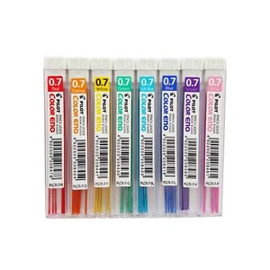 8pcs Pilot COLOR ENO 0.7mm Coloured Leads Refill | Mechanical Pencil Lead Sketch - Picture 1 of 15