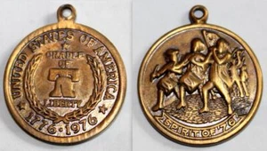 Vintage 1776 - 1976 Bicentennial Cradle of Liberty, Spirit of '76 Medal - Picture 1 of 5