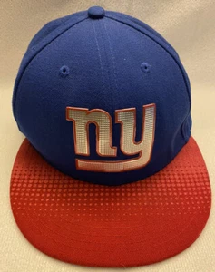 New York Giants New Era 59Fifty NFL flat bill fitted hat 7 1/8 Football Cap - Picture 1 of 9