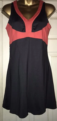 Vestido Tenis Bolle Gris Oscuro y Naranja Sujetador Estante Secado Rápido Sin Mangas Talla M Foto 1 de 4