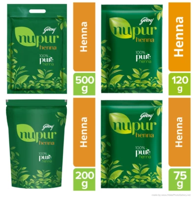Godrej Nupur Hair Colour Solution - 100% Pure Henna Mehendi, Natural Condition - Image 1 of 4