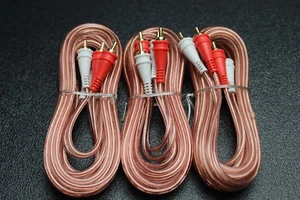 3 PIEZAS 6 FT CABLE RCA AUDIOPIPE 2 CANALES COCHE COCHE INTERCONEXIÓN AUDIO HOGAR BMS-6 - Imagen 1 de 5