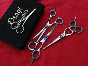 3x Pet Scissors & Thinnings set dog/cat grooming_CASE,Ear/Nose SaftyTip Scissor - Picture 1 of 9