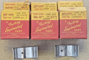 6 Connecting Rod Bearings 1933-1941 Plymouth 189 201 6-cyl Mopar 1238549 864248 - Picture 1 of 2