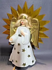Vintage Glolite Radiant-Ray Infrangibile Angel-Glo Tree Top - Foto 1 di 8