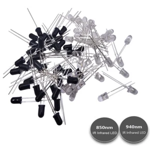 5mm IR Infrared LED Emitting Diode 850nm 940nm Emitter / Receiver 2Pin led - Picture 1 of 12