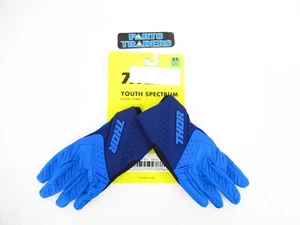 Guantes Thor Spectrum Motocross/Dirt Bike Azul/Azul Marino Juvenil/Niños Talla XS - Imagen 1 de 2