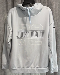 Nike Sudadera Mujer Talla Mediana Azul Pullover Sudadera con Capucha Just Do It 72 Gimnasio Informal - Imagen 1 de 9
