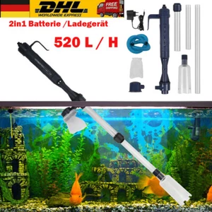 Elektrisch Aquariumpumpe Aquarium Mulmsauger Schlammsauger Bodenreiniger Set - Bild 1 von 10