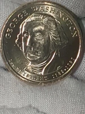 RARE 1789-1797 PRESIDENT GEORGE WASHINGTON $1 "Error Strike" COIN 2007 Pos A - Image 1 of 4