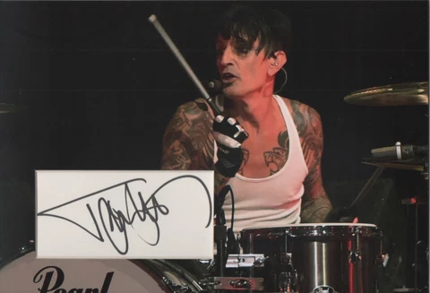 TOMMY LEE Signed 12x8 Photo Display MOTLEY CRÜE COA Cover