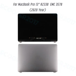 LCD Display Screen+Top Cover For MacBook Pro 13" M1 A2338 (2020) EMC 3578 Gray - Picture 1 of 9