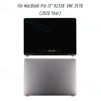 LCD Display Screen+Top Cover For MacBook Pro 13" M1 A2338 (2020) EMC 3578 Gray - Image 1 of 4