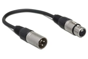 Hosa DMX-306 3-pin DMX Male to 5-pin DMX Female Adapter Cable - Picture 1 of 2