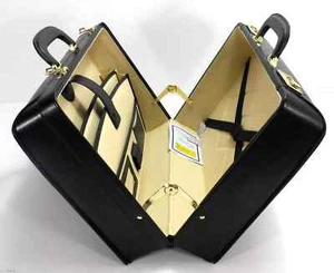 New Faux Leather Pilot Case Business Laptop Travel Flight Briefcase Hand Luggage - Picture 1 of 7