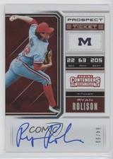 2018 Contenders Draft Picks RPS Variation Prospect Ticket /99 Ryan Rolison Auto