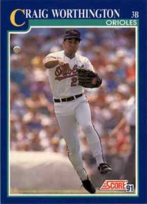 1991 Score MLB Craig Worthington #503 - Image 1 of 2
