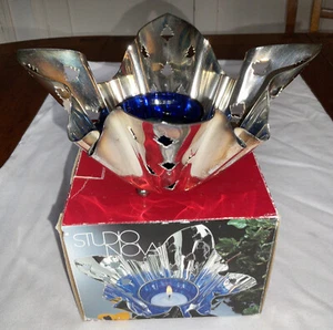 Studio Nova Votive Candle Holder Christmas  Silver Holiday Glow Box READ - Bild 1 von 11